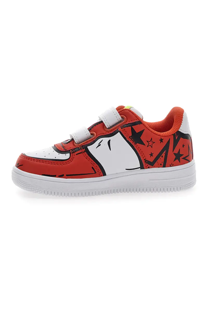 Sneakers Bianche e Arancioni Con Strappi Pitt Kids 201195 [ORANGE] miniatura 4