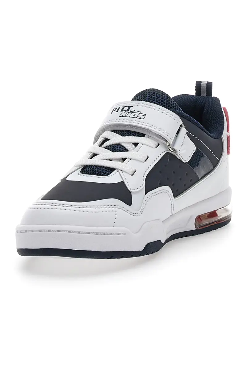Sneakers bianche e nere PITT KIDS K22303 [WHITE miniatura 3