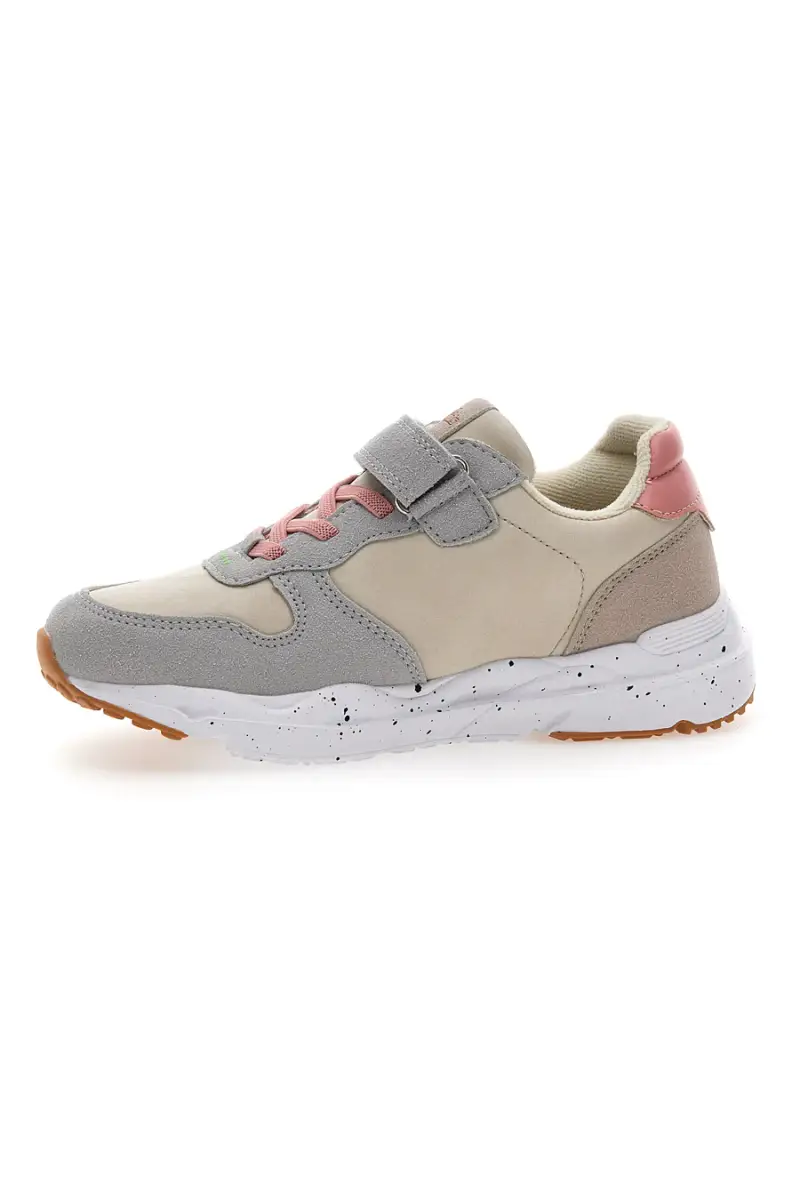 Sneakers grigio panna con cuore PITT KIDS K231102 [GRIGIO] miniatura 4