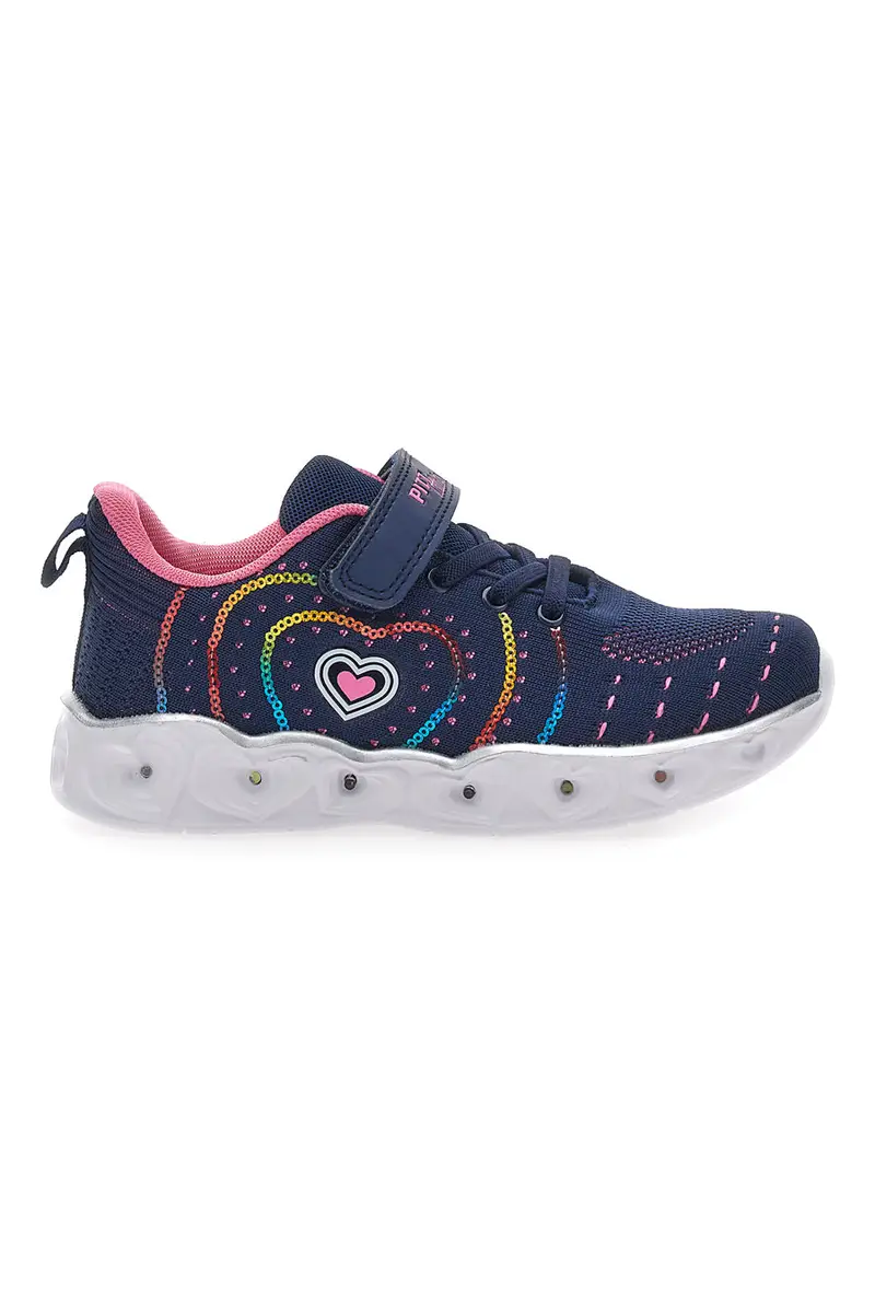 Sneakers Navy e Rosa con con Luci PITT KIDS K23121 [NAVY]