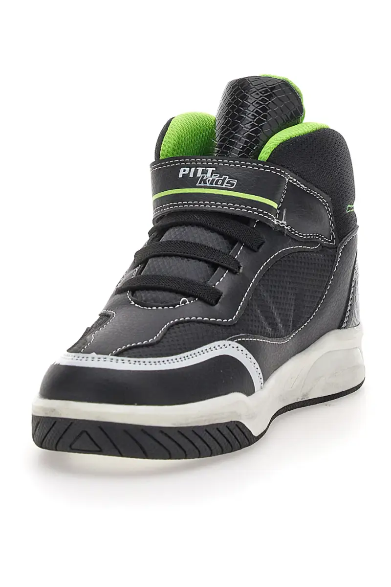 Sneakers nere con stampa colorata e Luci Pitt Kids K211020 [NERO] miniatura 3