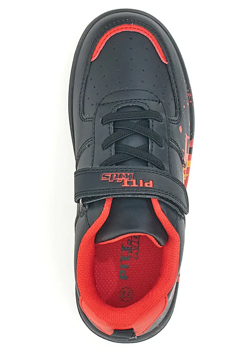 SNEAKERS NERE CON STAMPA COLORATA PITT KIDS K22355 [NERO] miniatura 3