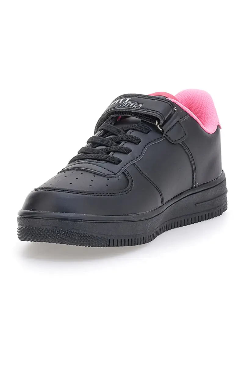 Sneakers nere e rosa con stampa colorata PITT KIDS K191562 [NERO] miniatura 3
