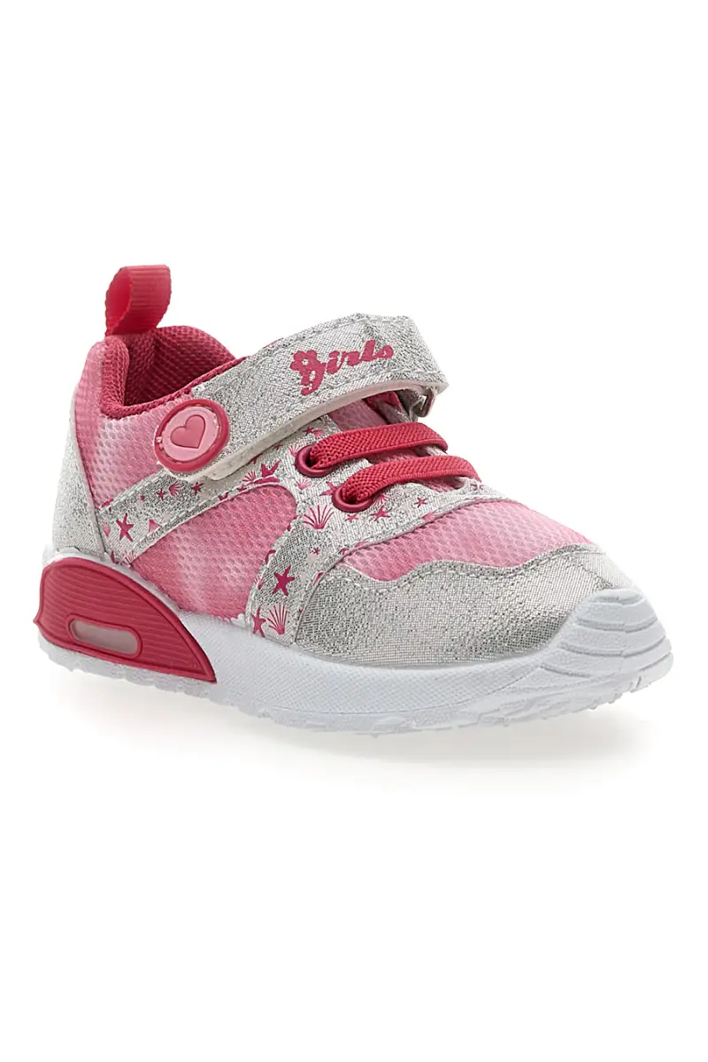 Sneakers Primi Passi rosa e argento fantasia stellata primi passi Pitt kids PK2187B [ROSA miniatura 2