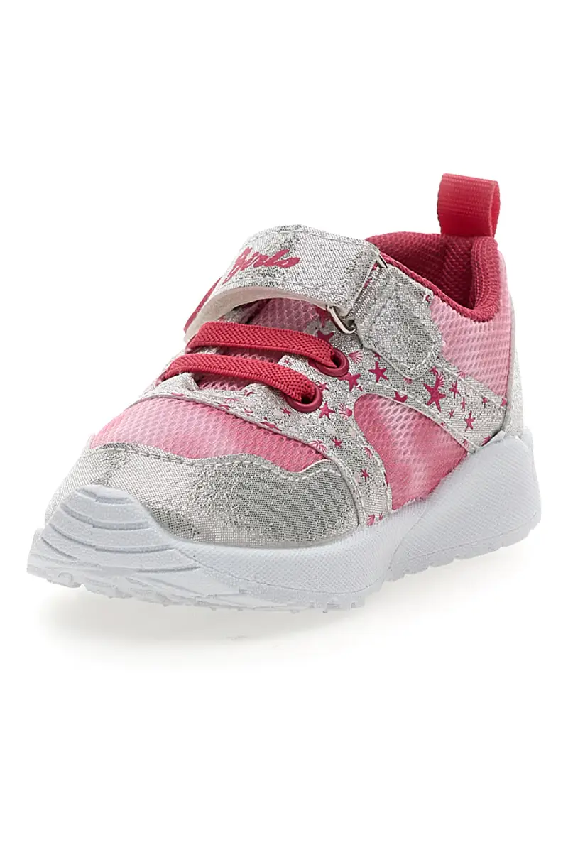 Sneakers Primi Passi rosa e argento fantasia stellata primi passi Pitt kids PK2187B [ROSA miniatura 3