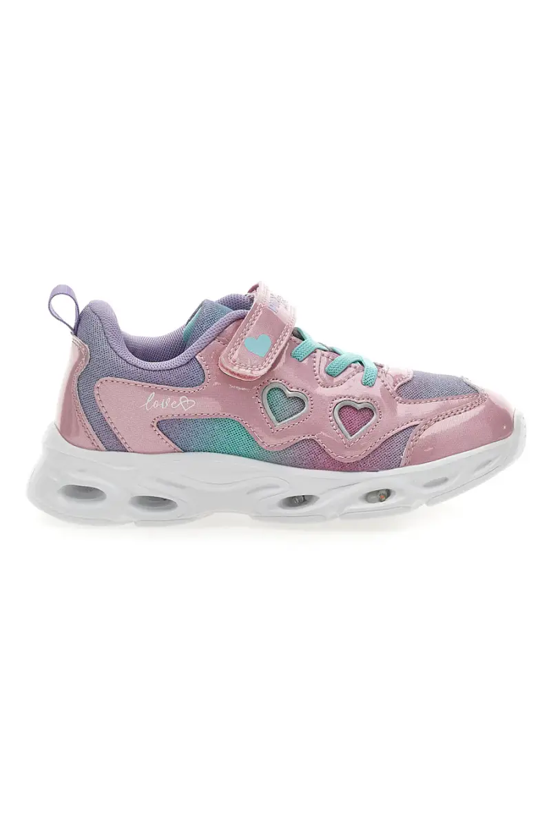 Sneakers Rosa e Bianche con Luci PITT KIDS K2517 [ROSA] miniatura 2