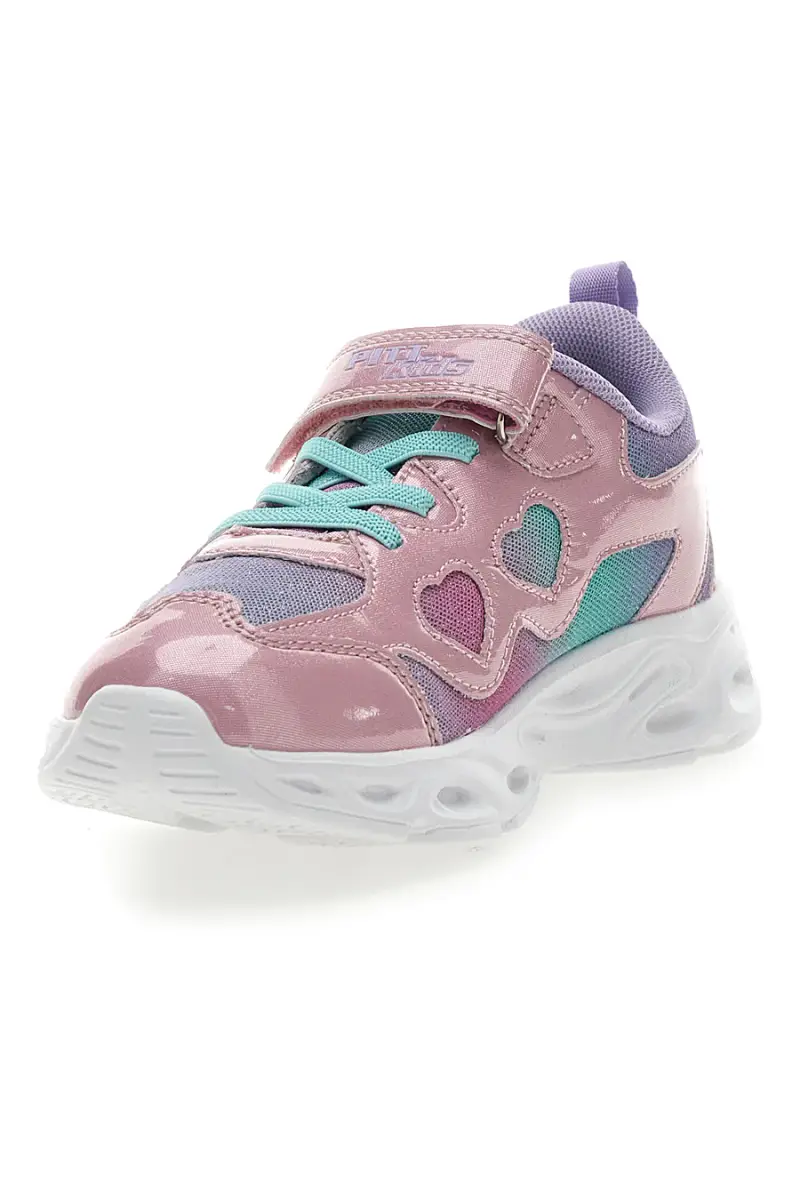Sneakers Rosa e Bianche con Luci PITT KIDS K2517 [ROSA] miniatura 4