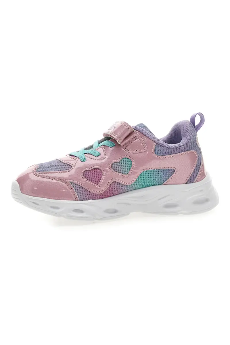Sneakers Rosa e Bianche con Luci PITT KIDS K2517 [ROSA] miniatura 5