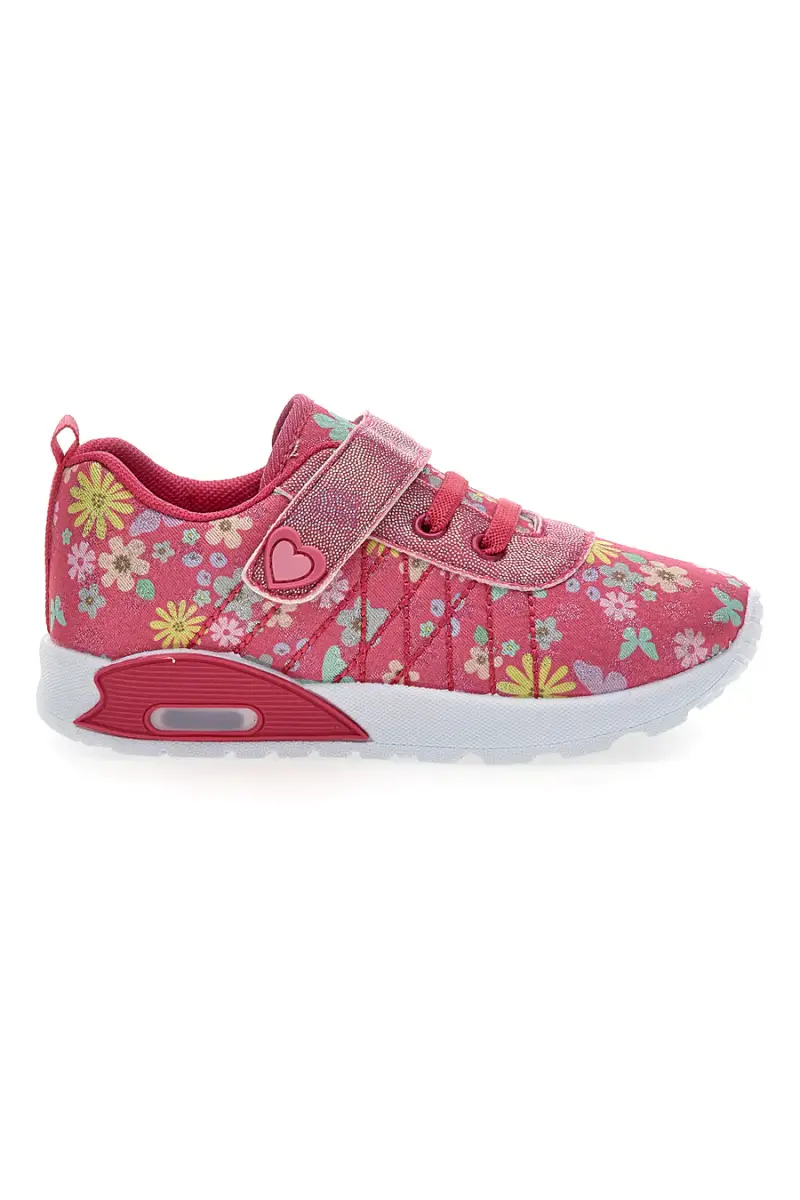 Sneakers rosa fantasia floreale primi passi Pitt kids PK1391G [FUXIA]