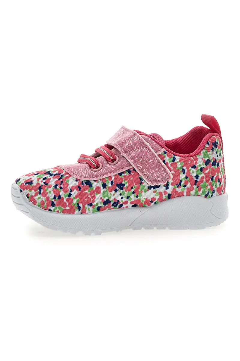 Sneakers rosa fantasia multicolor primi passi Pitt kids PK1394A [FUXIA] miniatura 4