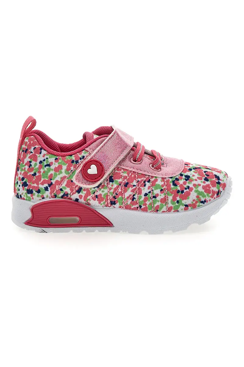 Sneakers rosa fantasia multicolor primi passi Pitt kids PK1394A [FUXIA]