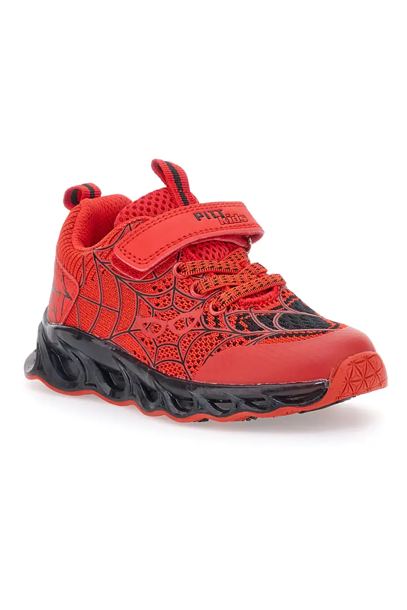 Sneakers Rosse con Ragnatela e Luci Pitt Kids K23581 [ROSSO] miniatura 2
