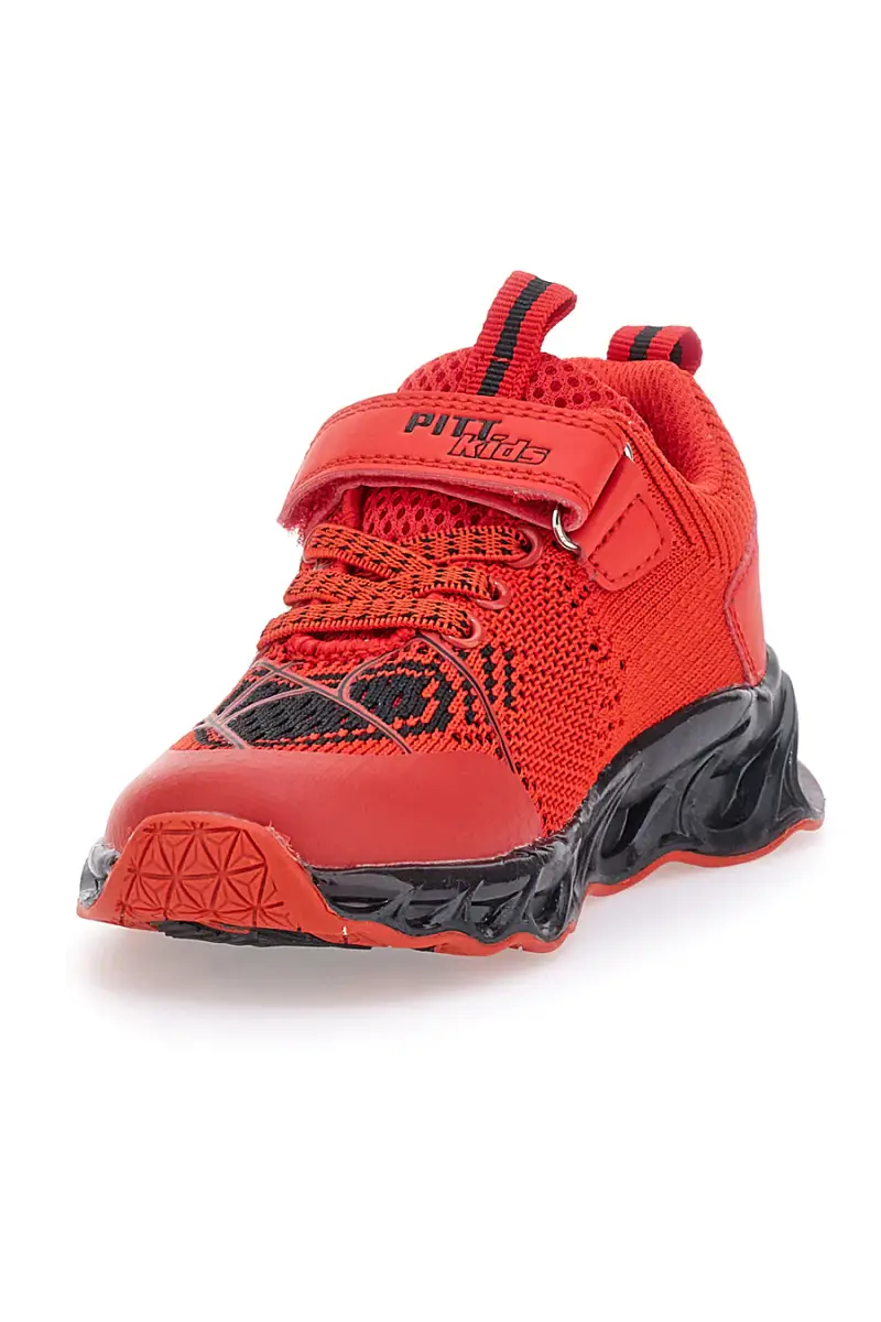Sneakers Rosse con Ragnatela e Luci Pitt Kids K23581 [ROSSO] miniatura 3