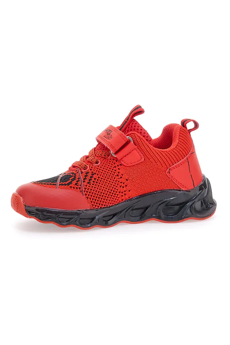 Sneakers Rosse con Ragnatela e Luci Pitt Kids K23581 [ROSSO] miniatura 4