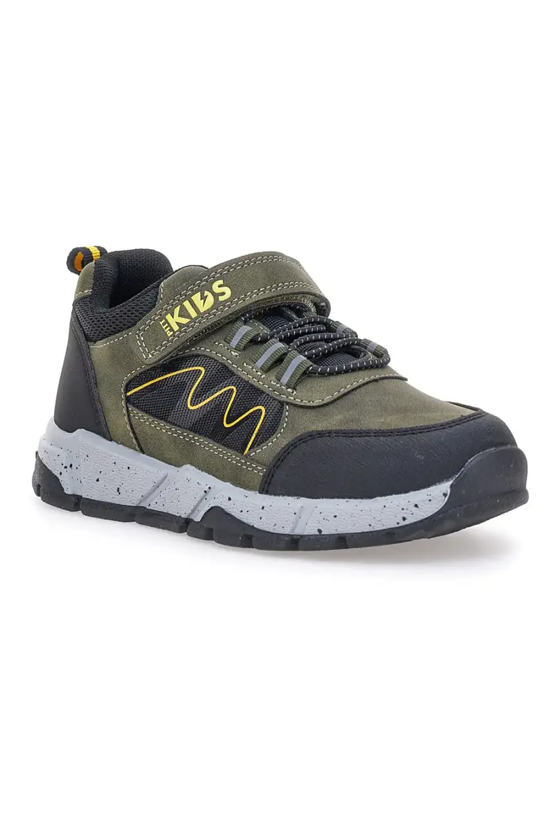 Sneakers verdi con dettagli neri e gialli Pitt kids 124 [VERDE MILITARE] miniatura 2