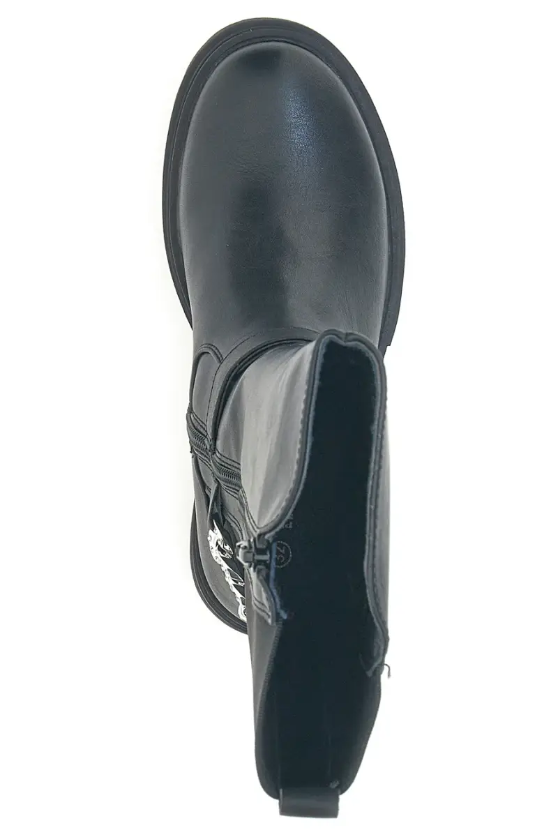 Stivali neri con catena decorativa Pitt kids SKBS1117 [NERO] miniatura 3