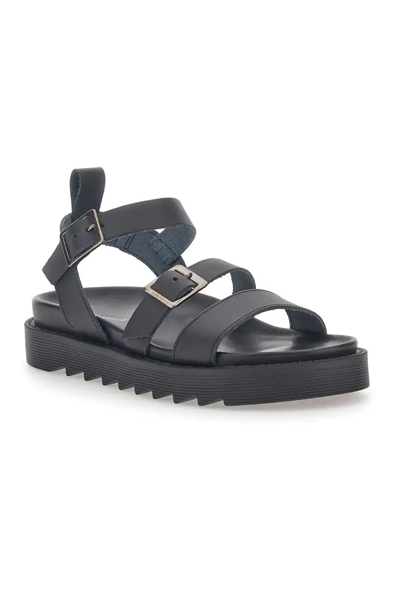 Sandali Neri in Vera Pelle da Donna Pittarello Capsule 27152 [NERO] miniatura 2