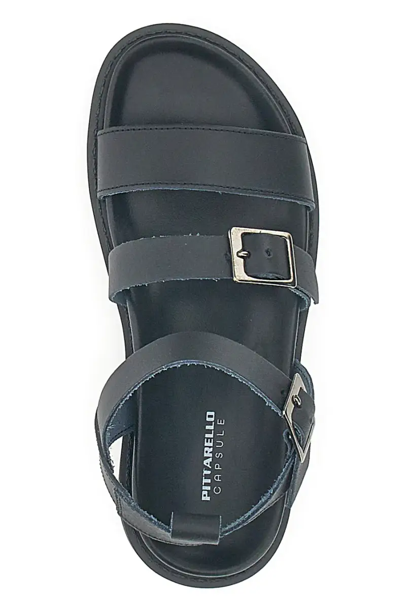 Sandali Neri in Vera Pelle da Donna Pittarello Capsule 27152 [NERO] miniatura 3