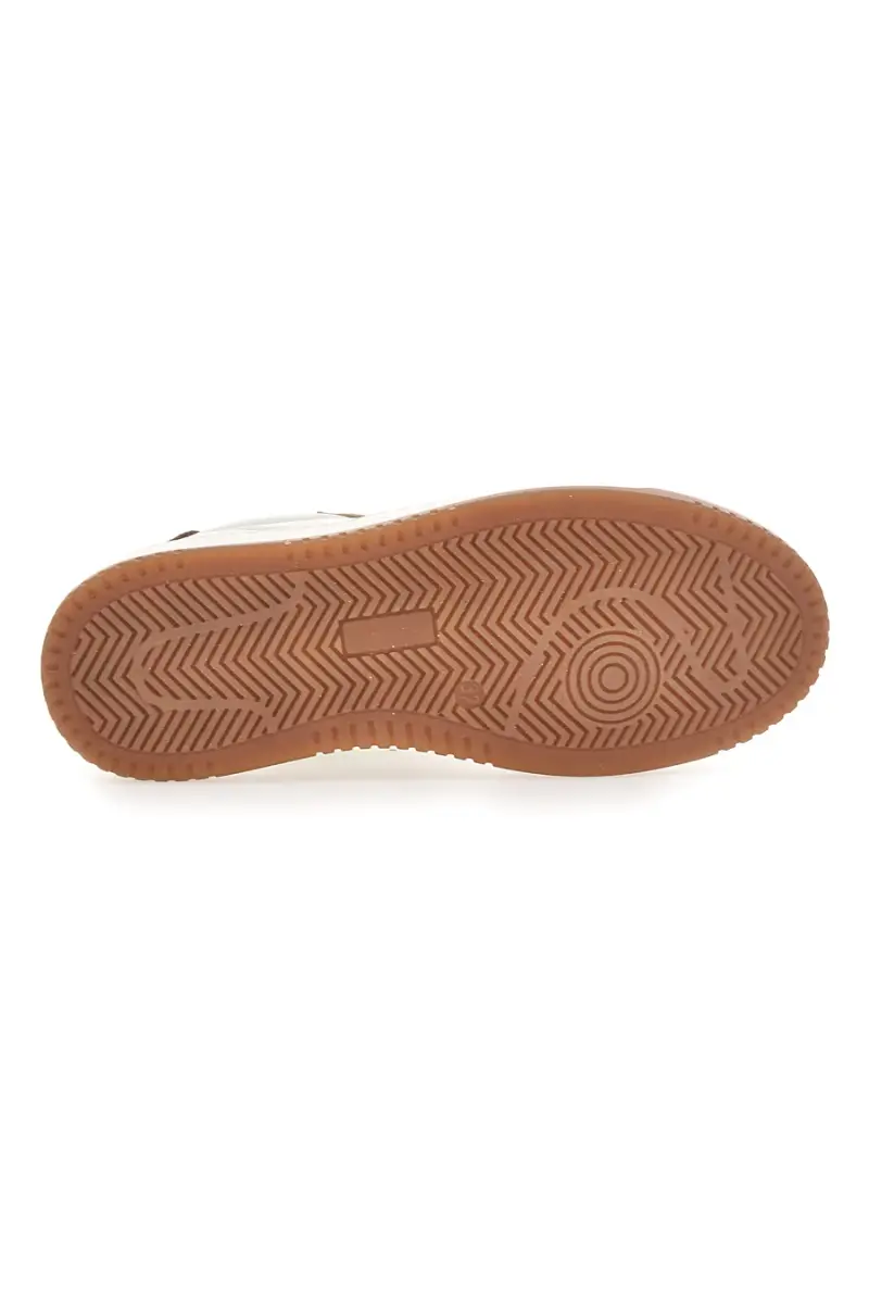 Sneaker beige in vera pelle con inserti bronzo Pittarello Capsule Grace [BEIGE] miniatura 5