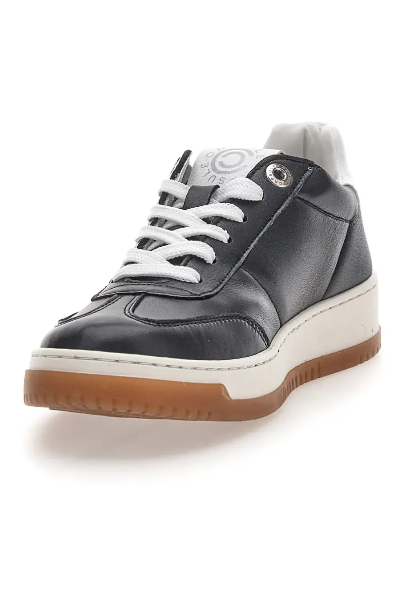 Sneaker nera in vera pelle con dettagli bianchi Pittarello Capsule Grace [NERO miniatura 3
