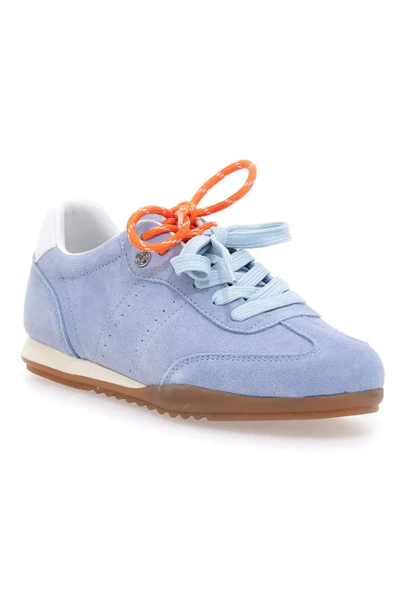 Sneakers azzurre in vera pelle con doppi lacci Pittarello Capsule BT251278010 [AZZURRO] miniatura 2
