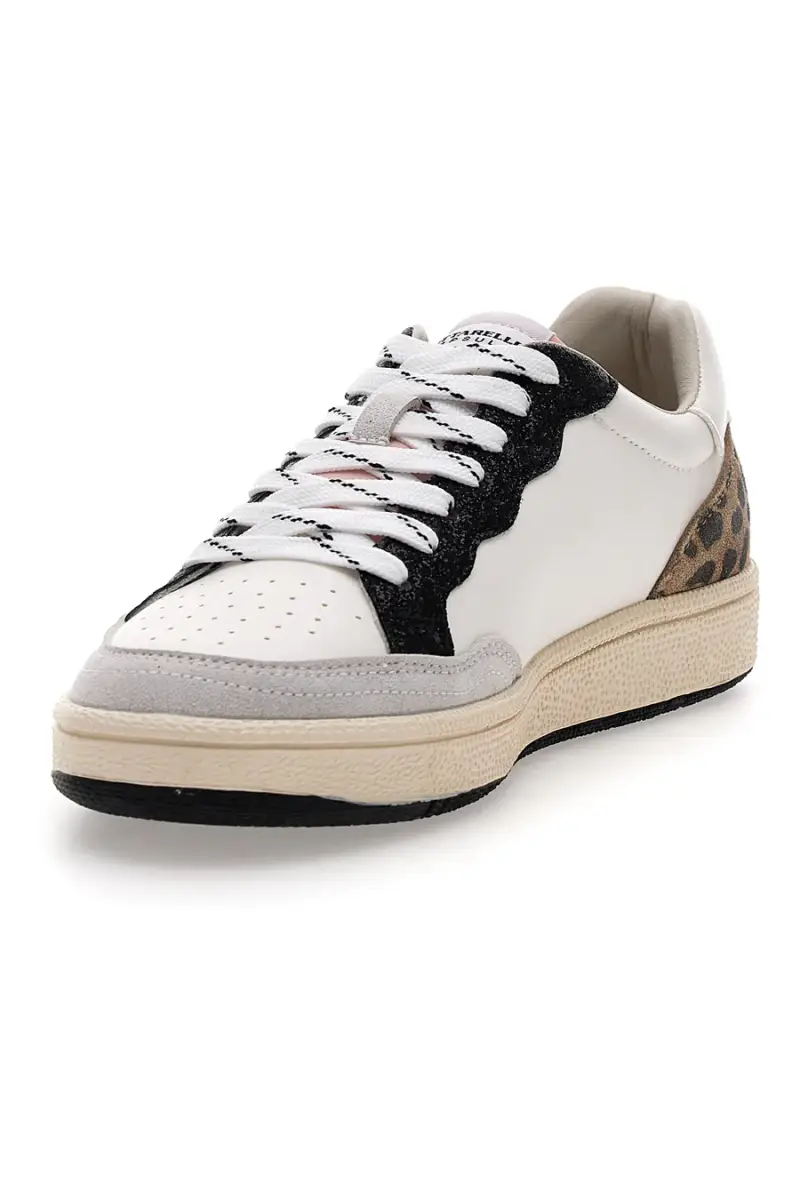 Sneakers bianche con dettagli animalier Pittarello Capsule BT261130001 [BIANCO miniatura 3