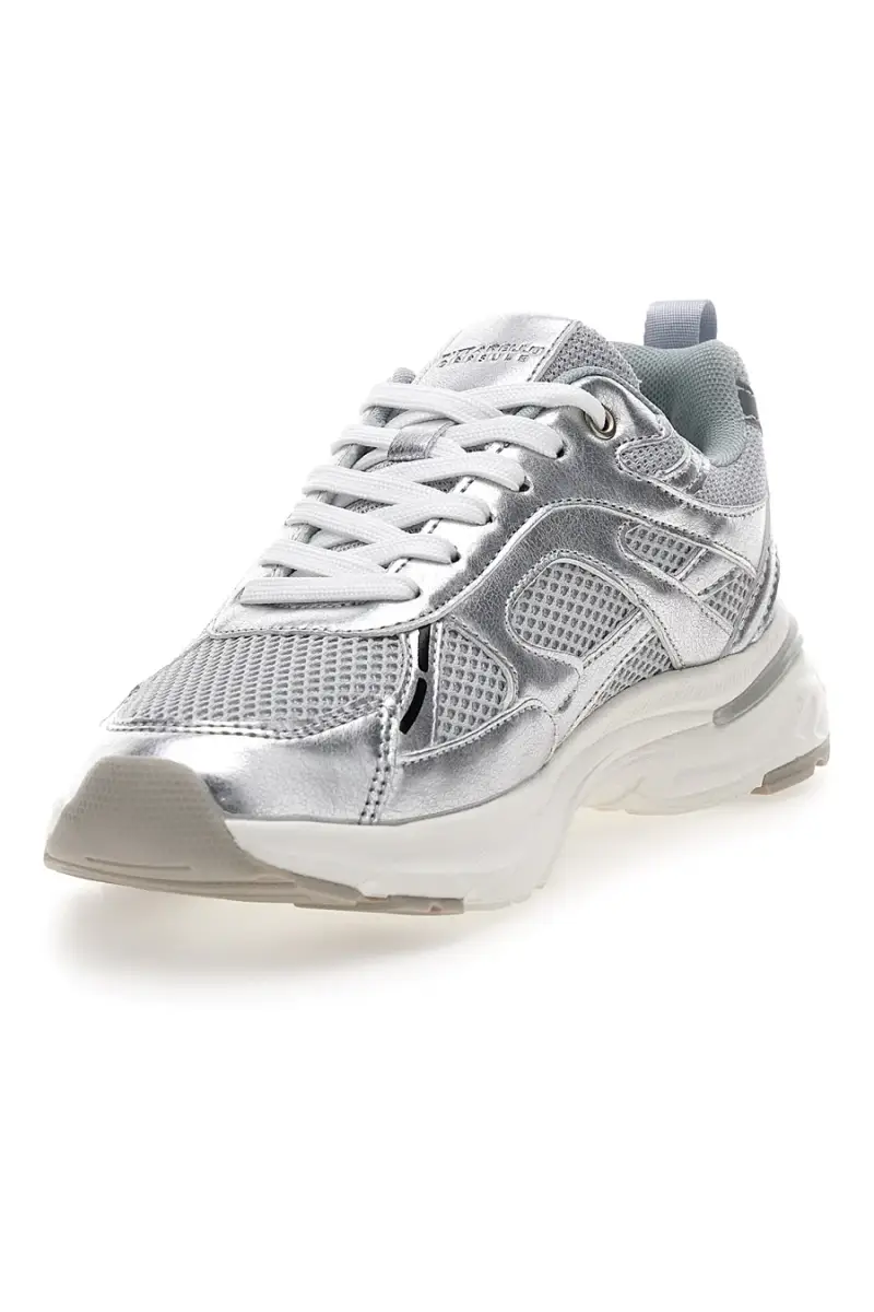 Sneakers da donna argento con inserti mesh Pittarello Capsule 8W25911 [ARGENTO] miniatura 3