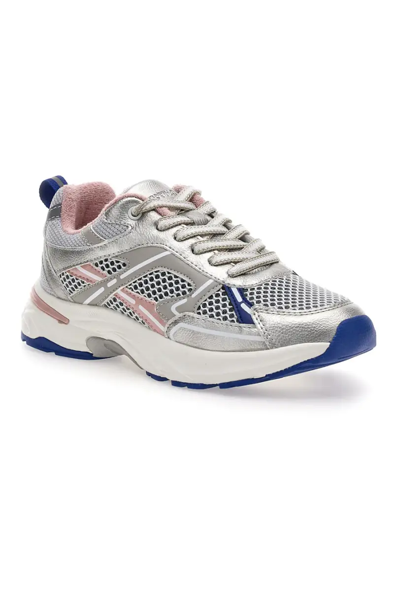 Sneakers da donna argento con inserti rosa e blu Pittarello 8W25911 [SILVER miniatura 2