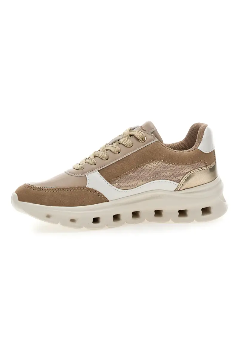 Sneakers da donna beige con inserti a contrasto Pittarello 8W25309 [BEIGE] miniatura 4