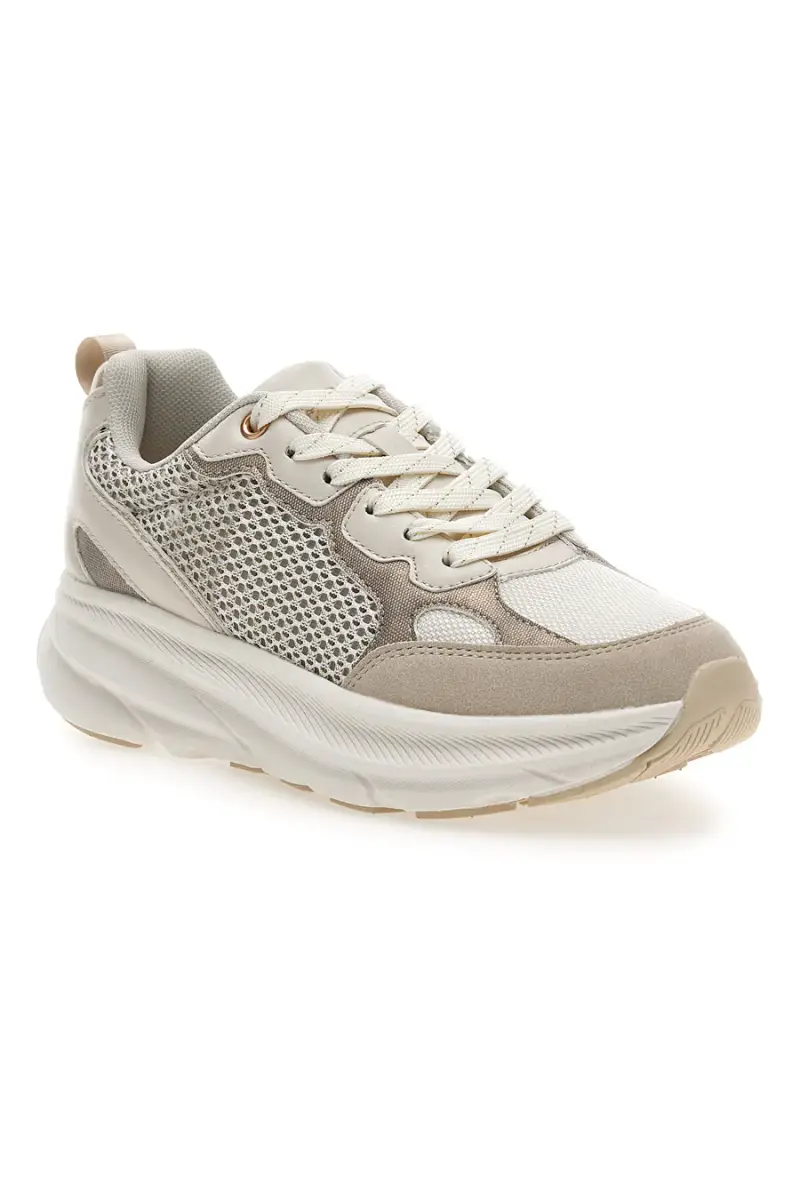 Sneakers da donna beige con inserti mesh Pittarello 8W25069 [BEIGE] miniatura 2