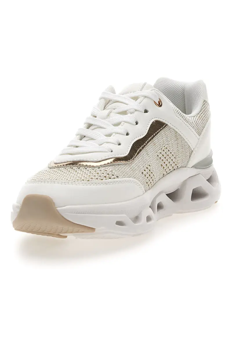 Sneakers da donna beige con inserti traforati Pittarello 8W25013 [BEIGE] miniatura 3