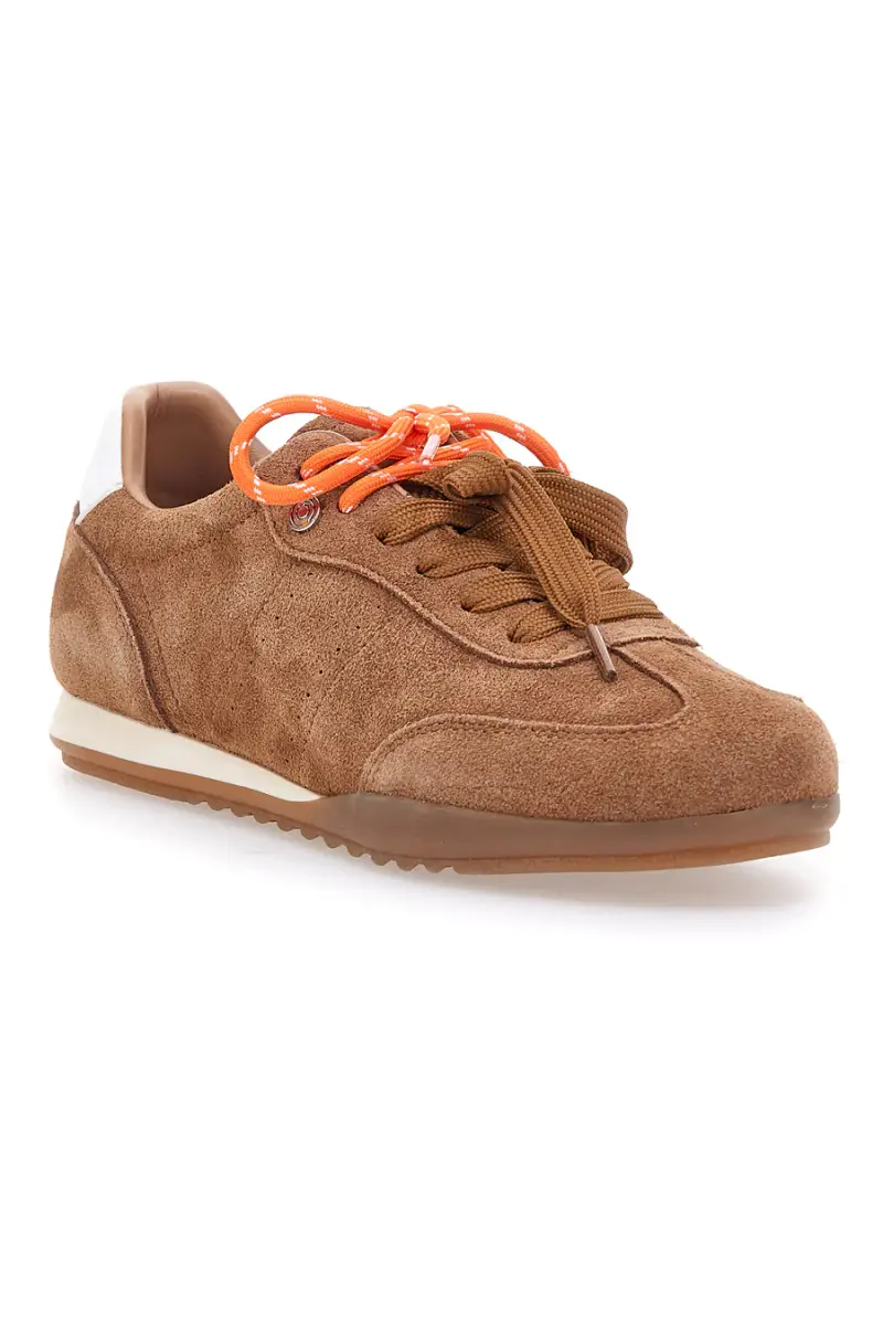 Sneakers marroni in vera pelle con doppi lacci Pittarello Capsule BT251278010 [MARRONE] miniatura 2