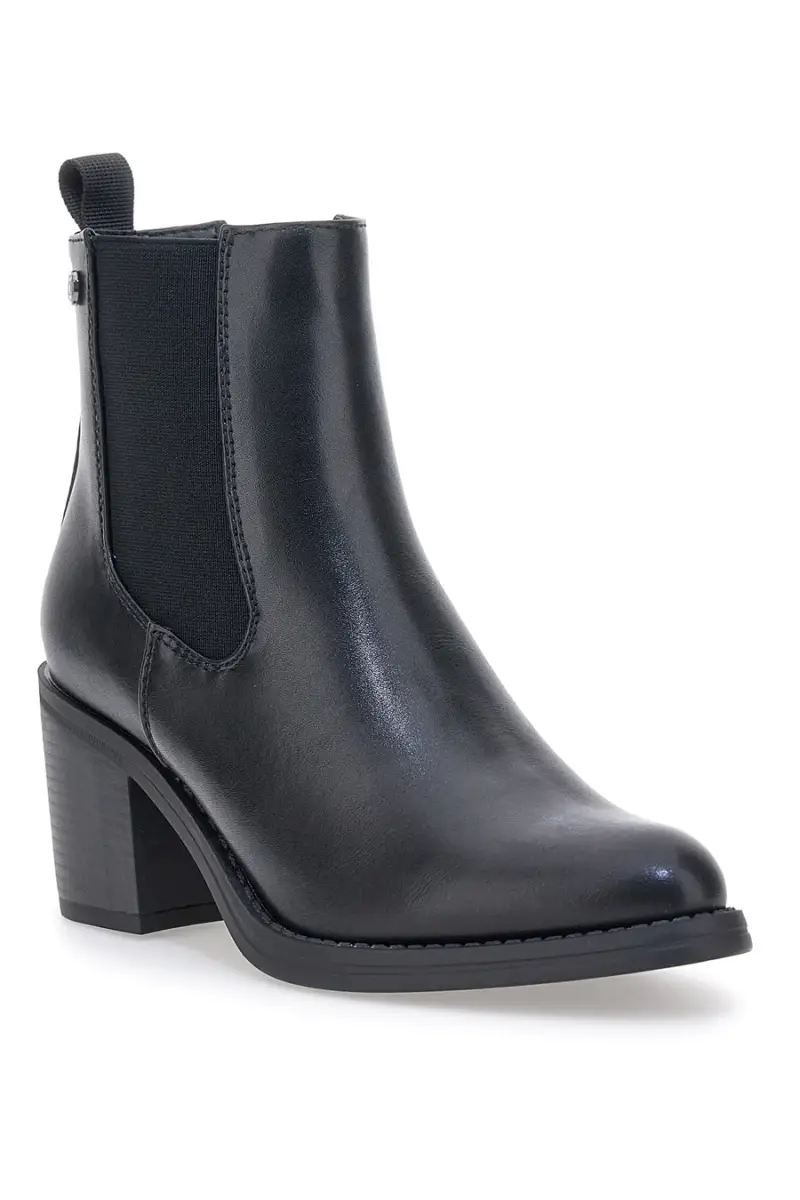 Stivaletti neri chelsea con tacco Pittarello Capsule BT24186001 [NERO] miniatura 2