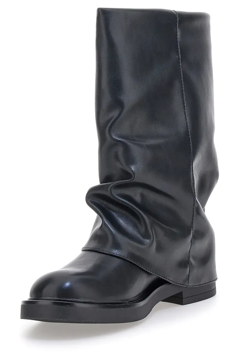 Stivaletti neri con fibbia e gambale largo Pittarello Capsule BT251241010 [NERO] miniatura 4