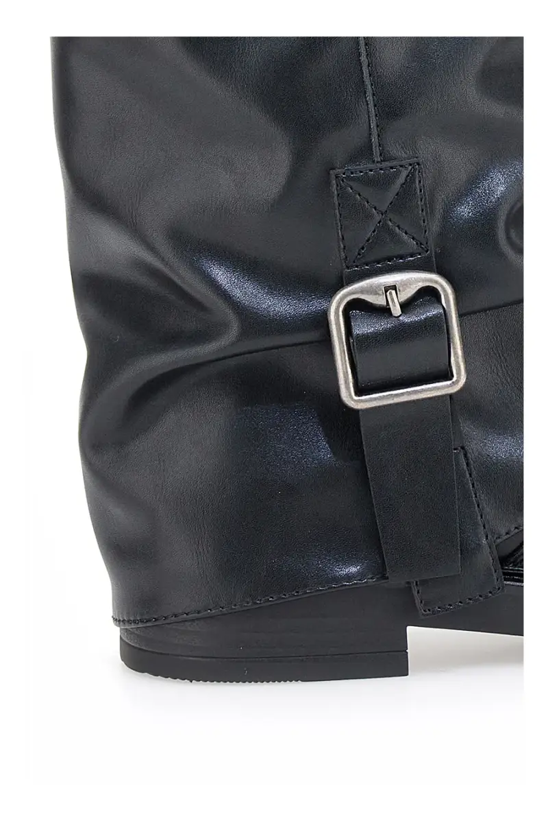 Stivaletti neri con fibbia e gambale largo Pittarello Capsule BT251241010 [NERO] miniatura 5
