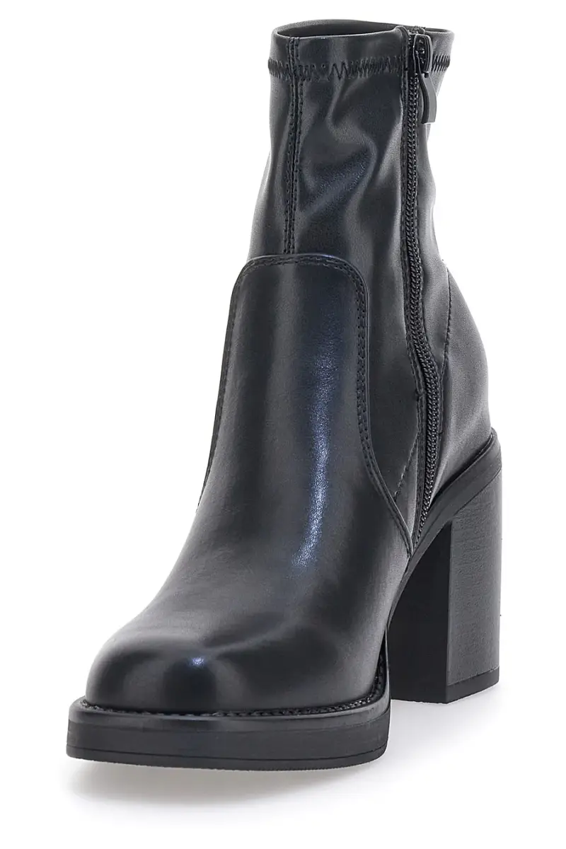 Stivaletti neri con punta squadrata PITTARELLO CAPSULE 2196 001 [NERO] miniatura 3