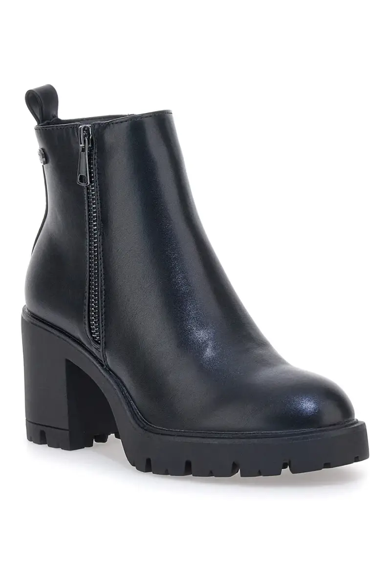 Stivaletti neri con tacco alto e zip decorativa Pittarello Capsule BT24182003 [NERO] miniatura 2