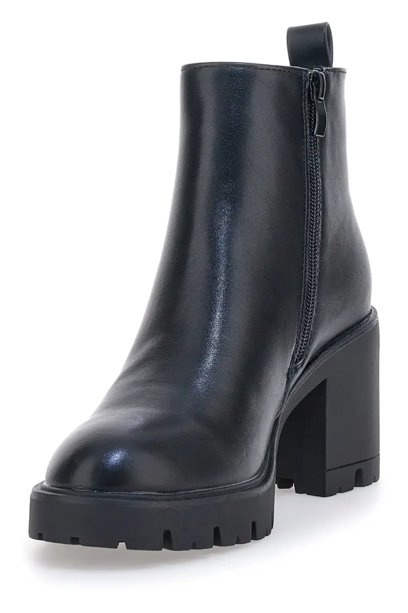 Stivaletti neri con tacco alto e zip decorativa Pittarello Capsule BT24182003 [NERO] miniatura 4