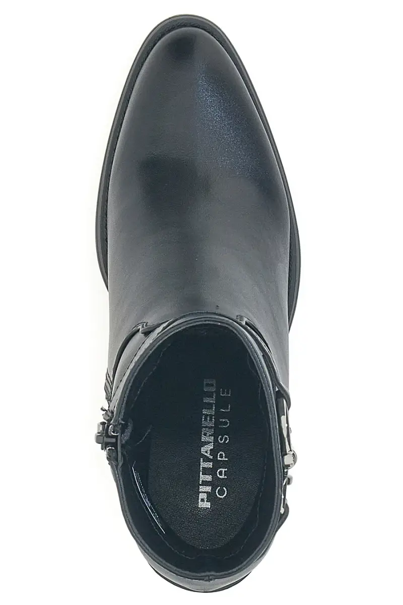 Stivaletti neri con tacco e dettaglio cinturino Pittarello Capsule BT24186003 [NERO] miniatura 3