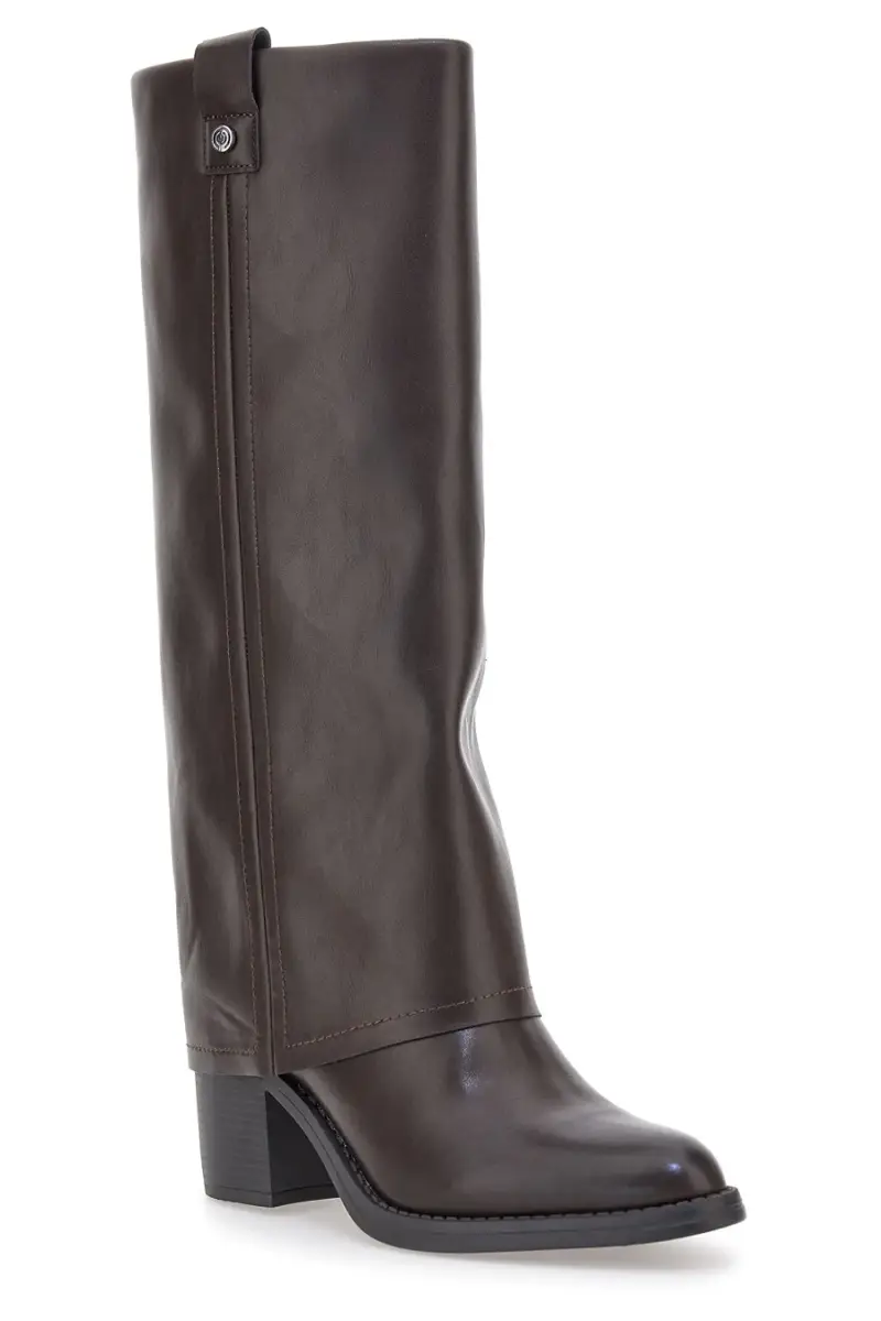 Stivali marroni con tacco medio e punta squadrata Pittarello Capsule BT24186024A [MARRONE] miniatura 2