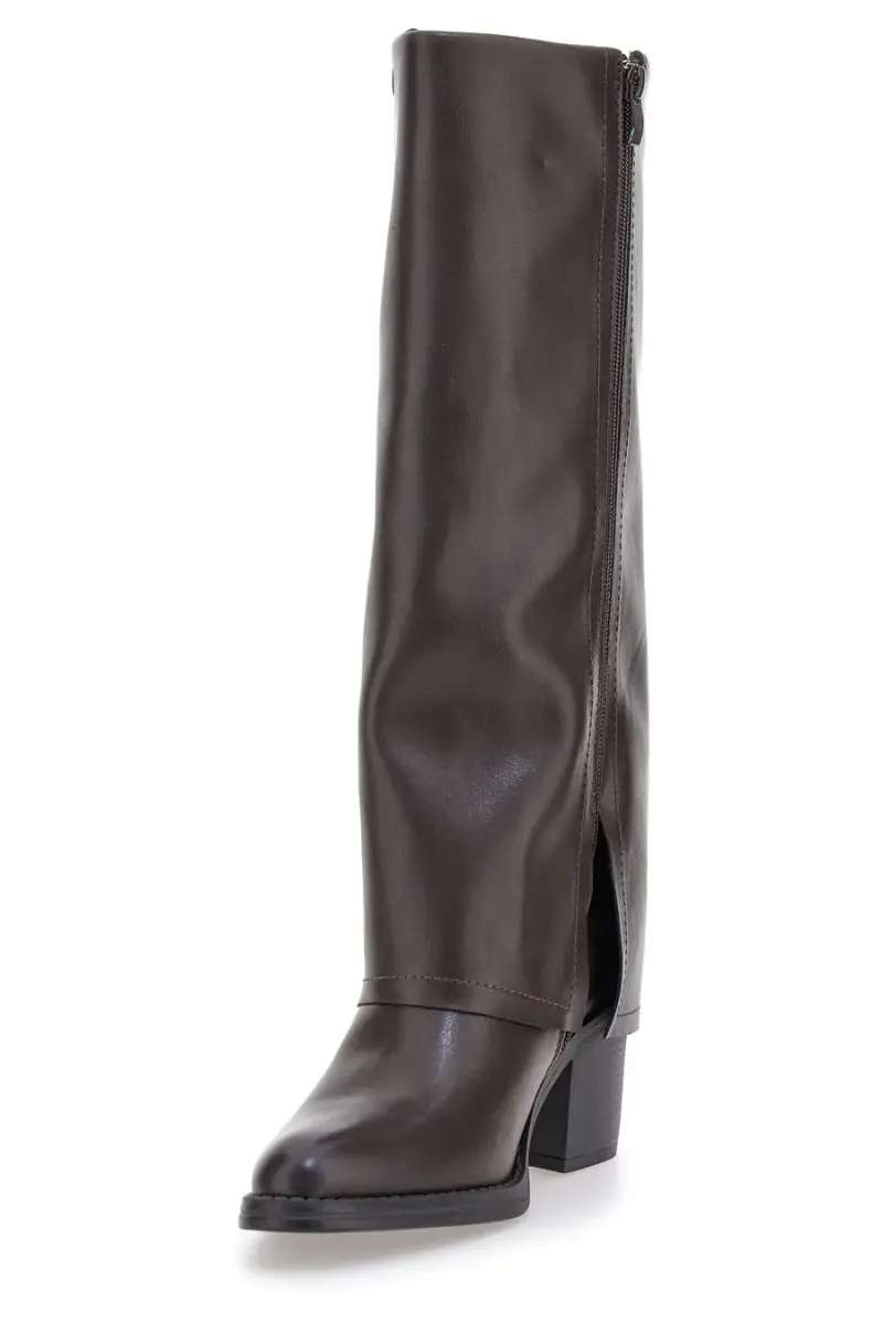 Stivali marroni con tacco medio e punta squadrata Pittarello Capsule BT24186024A [MARRONE] miniatura 3