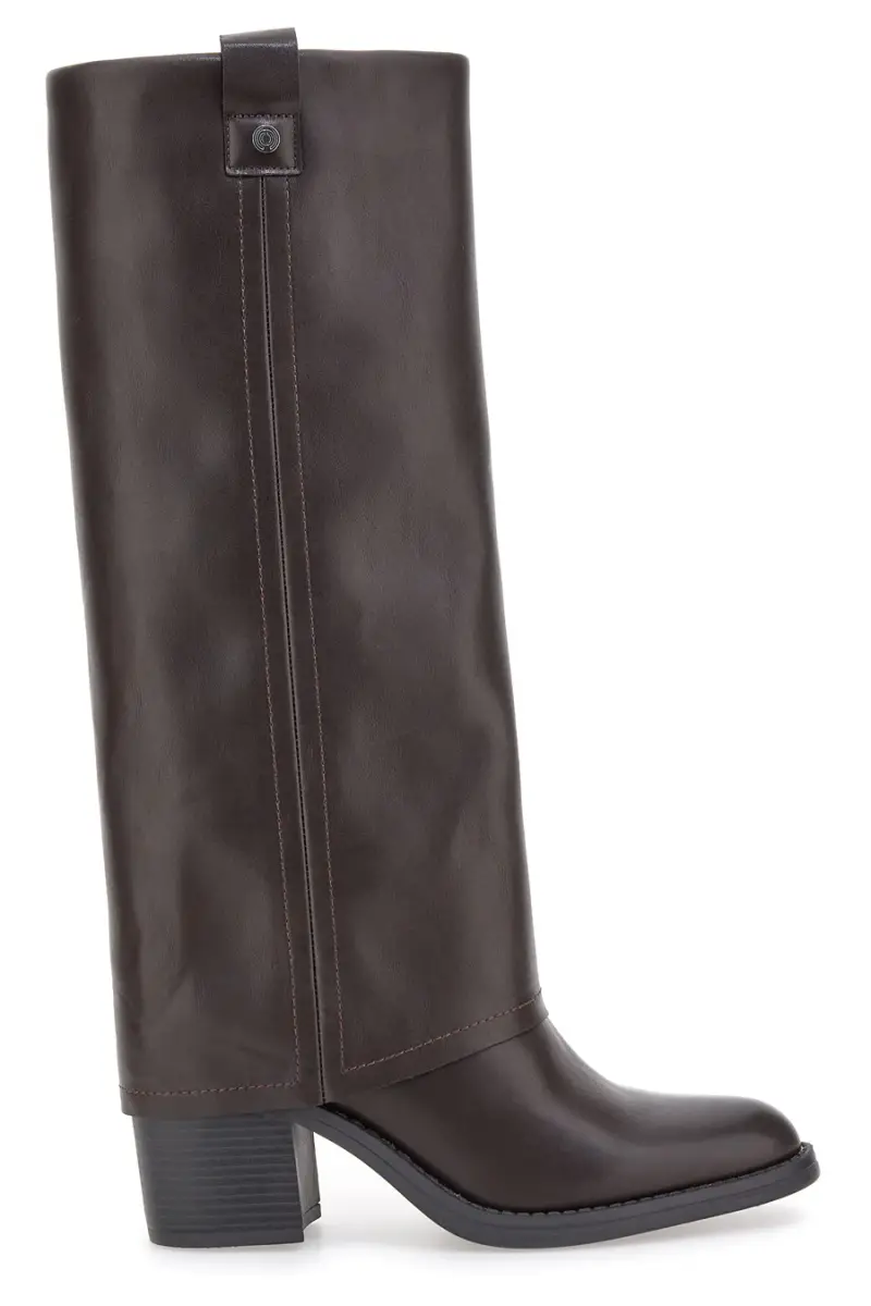 Stivali marroni con tacco medio e punta squadrata Pittarello Capsule BT24186024A [MARRONE]