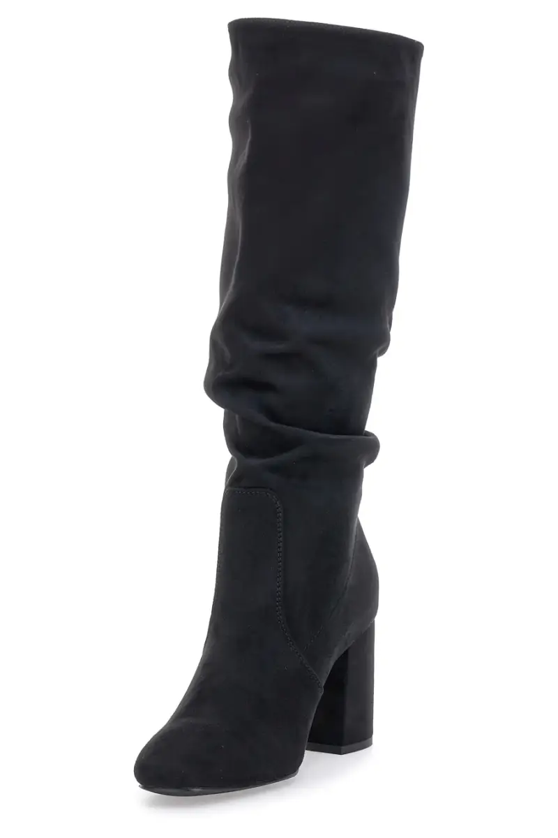 Stivali neri al ginocchio con tacco e gambale morbido Pittarello Capsule BT2140004 [NERO] miniatura 3