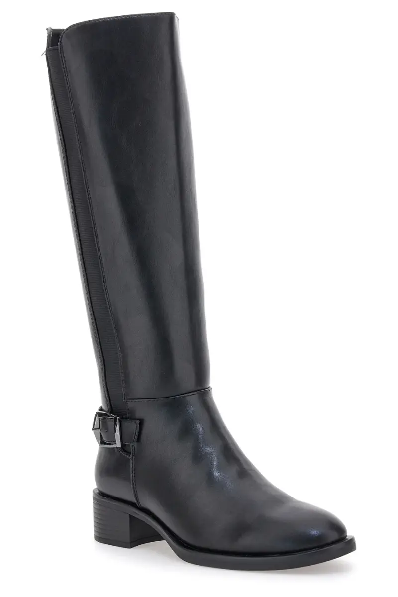 Stivali neri con fibbia laterale e tacco basso Pittarello Capsule BT24260005 [NERO] miniatura 2