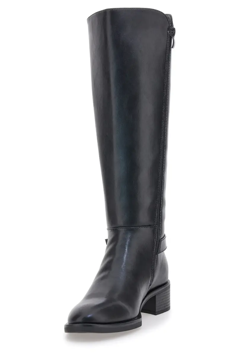 Stivali neri con fibbia laterale e tacco basso Pittarello Capsule BT24260005 [NERO] miniatura 4