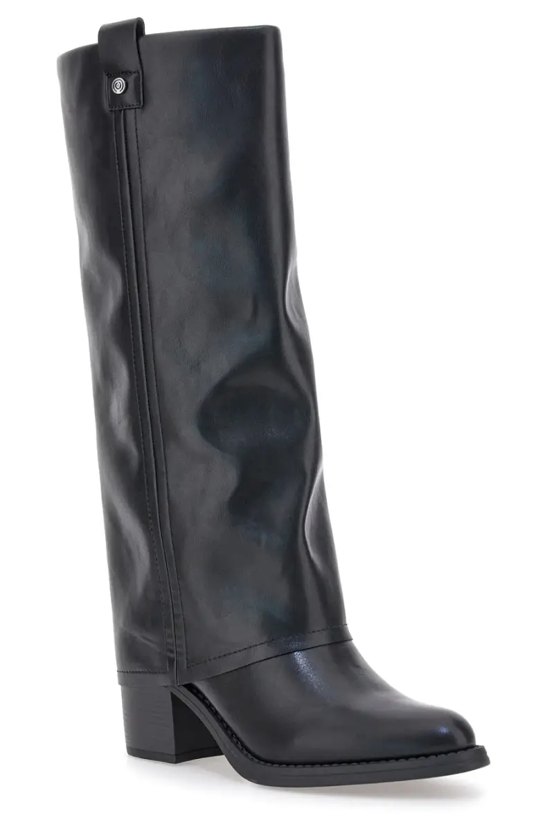 Stivali neri con tacco medio e punta squadrata Pittarello Capsule BT24186024A [NERO] miniatura 2