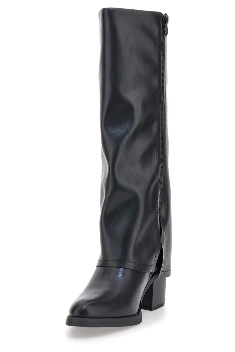 Stivali neri con tacco medio e punta squadrata Pittarello Capsule BT24186024A [NERO] miniatura 4