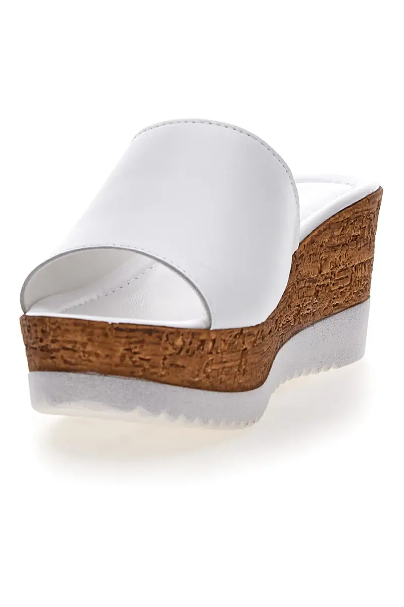 Ciabatte con Zeppa Bianche Pittarello Love 2800 [BIANCO] miniatura 3