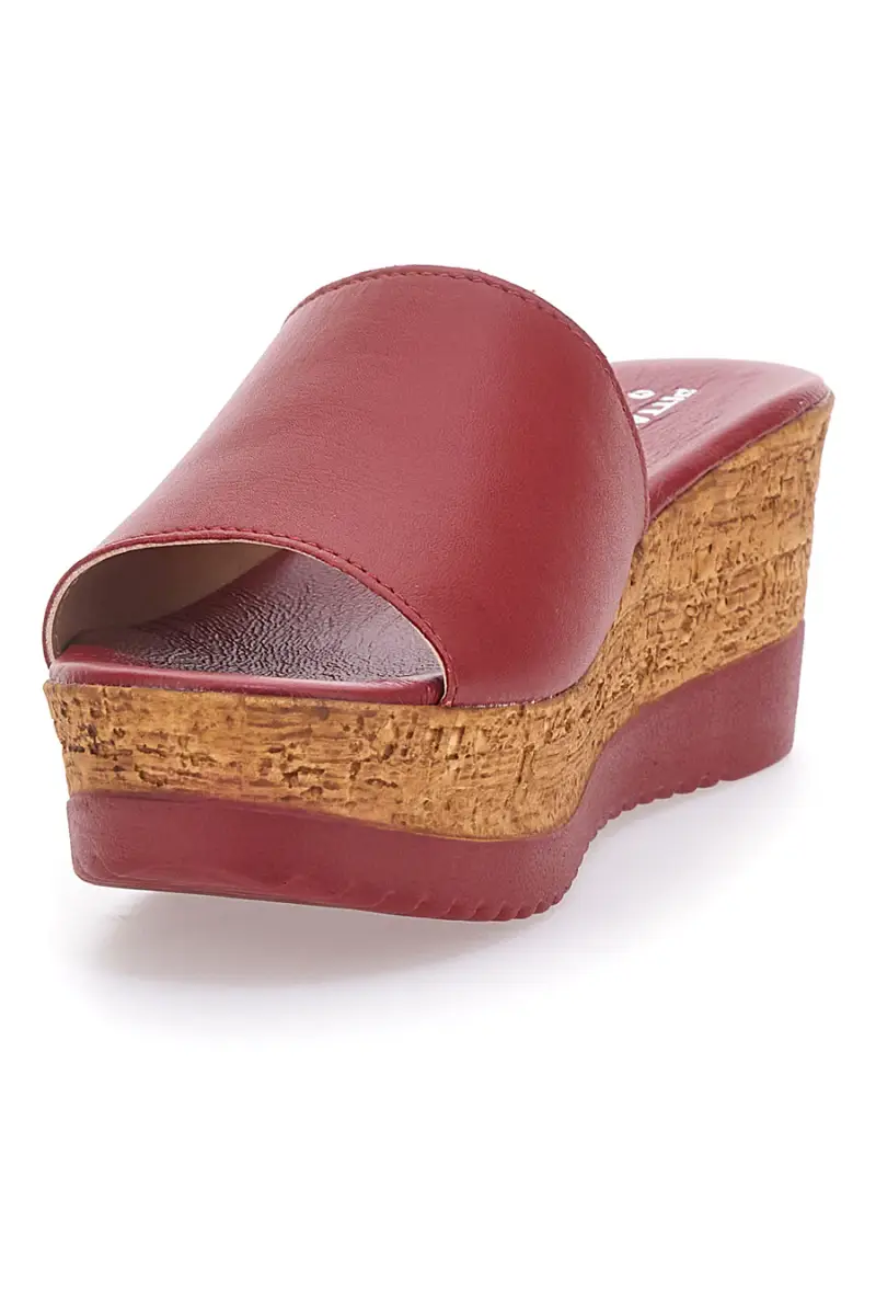 Ciabatte Rossi con Fascia in Pelle Made in Italy PITTARELLO 233170428 [ROSSO] miniatura 3