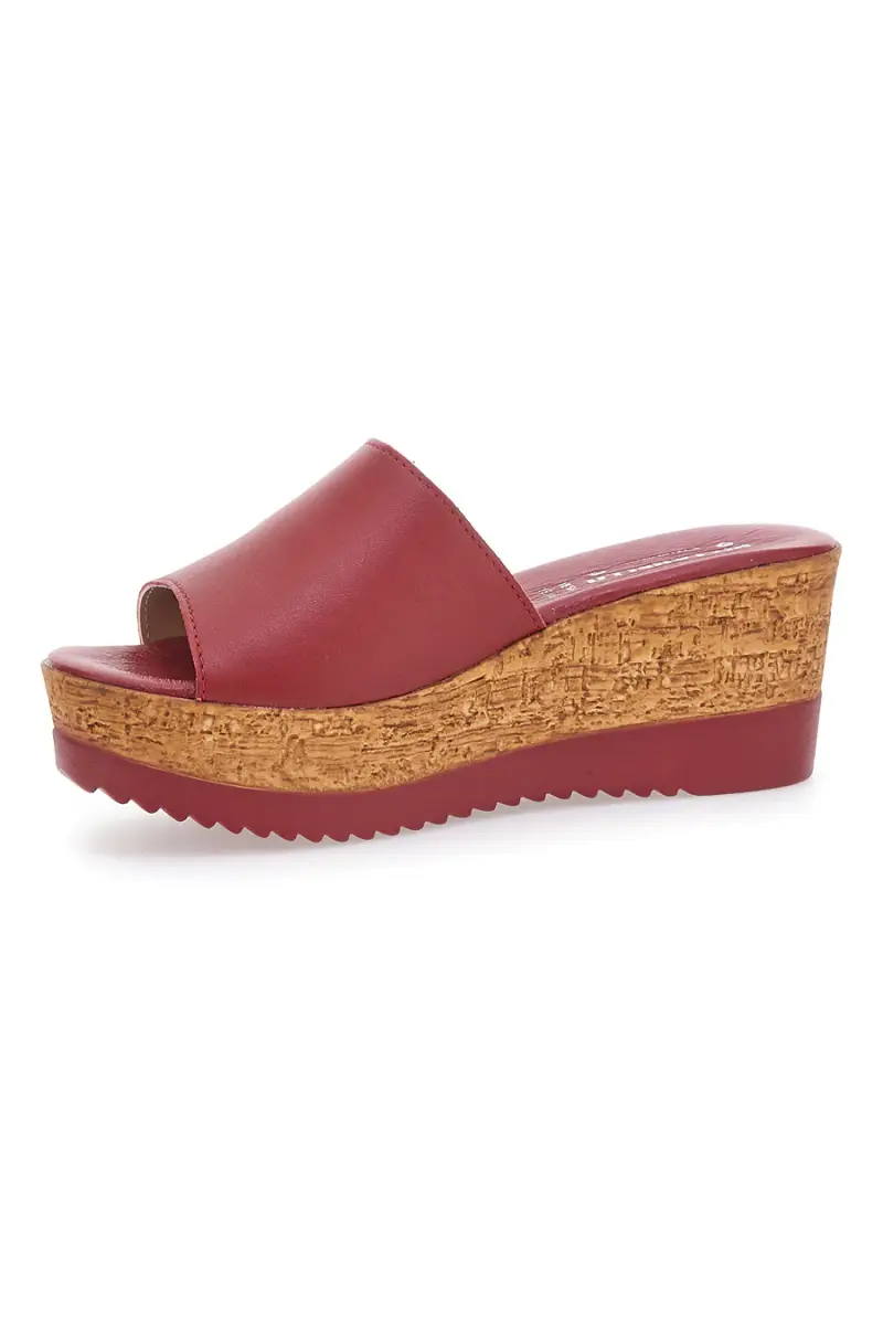 Ciabatte Rossi con Fascia in Pelle Made in Italy PITTARELLO 233170428 [ROSSO] miniatura 4